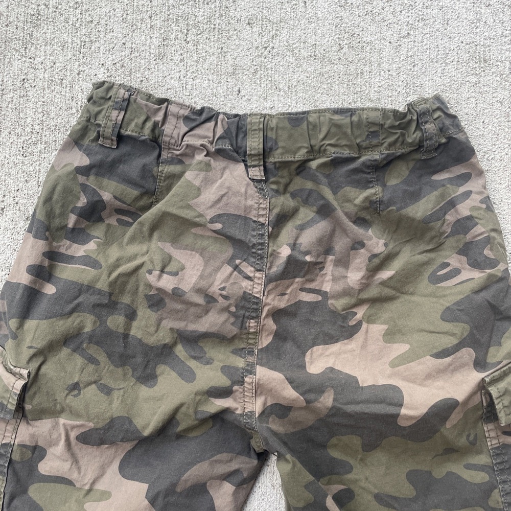 Boys Lucky Brand Camo Cargo Shorts Size M 10-12 Green Adjustable‎ Waist Pockets - Picture 7 of 9